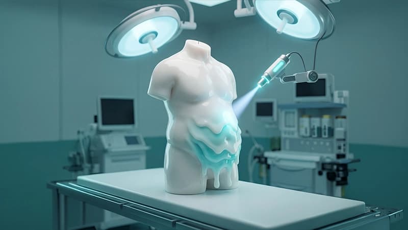 Abdominal fat removal and belly liposuction using modern techniques