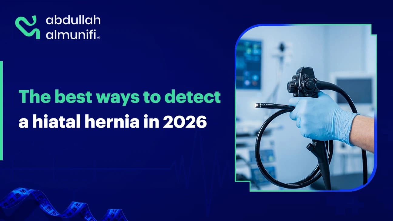 Endoscopy procedure diagnosing hiatal hernia with advanced medical imaging